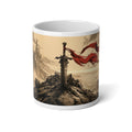 The Waiting Sword Mug — Blade on the Peak | 20oz Xianxia Landscape Mug